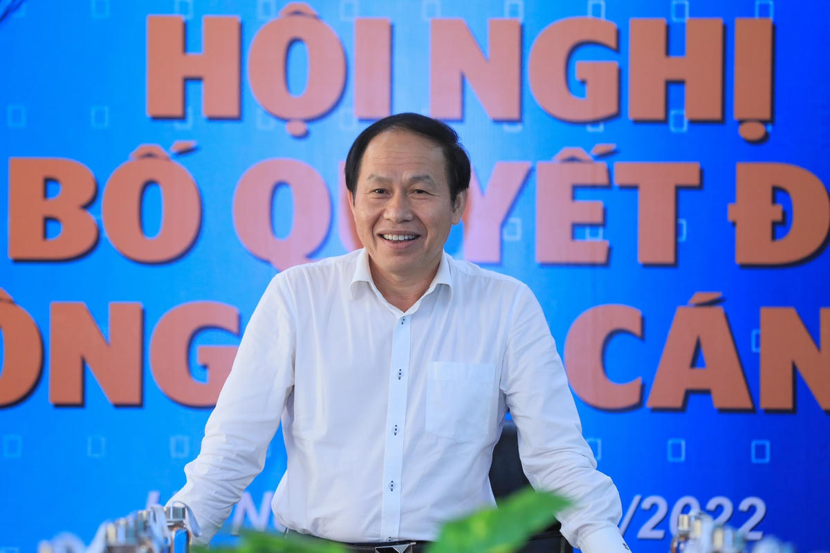 Phó Chủ tịch - Tổng Thư ký Lê Tiến Châu phát biểu tại Hội nghị. Ảnh: Quang Vinh.