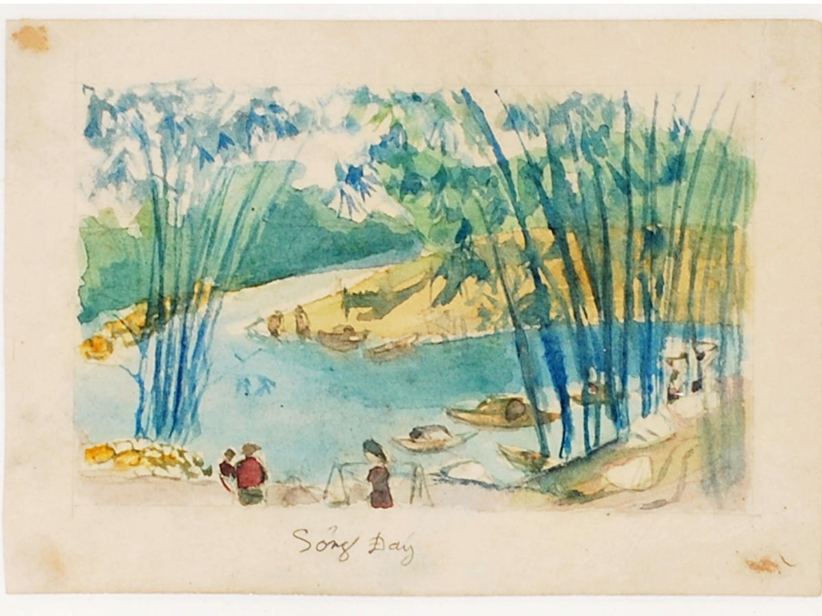 Bức tranh “Sông Đáy” của Quang Dũng.