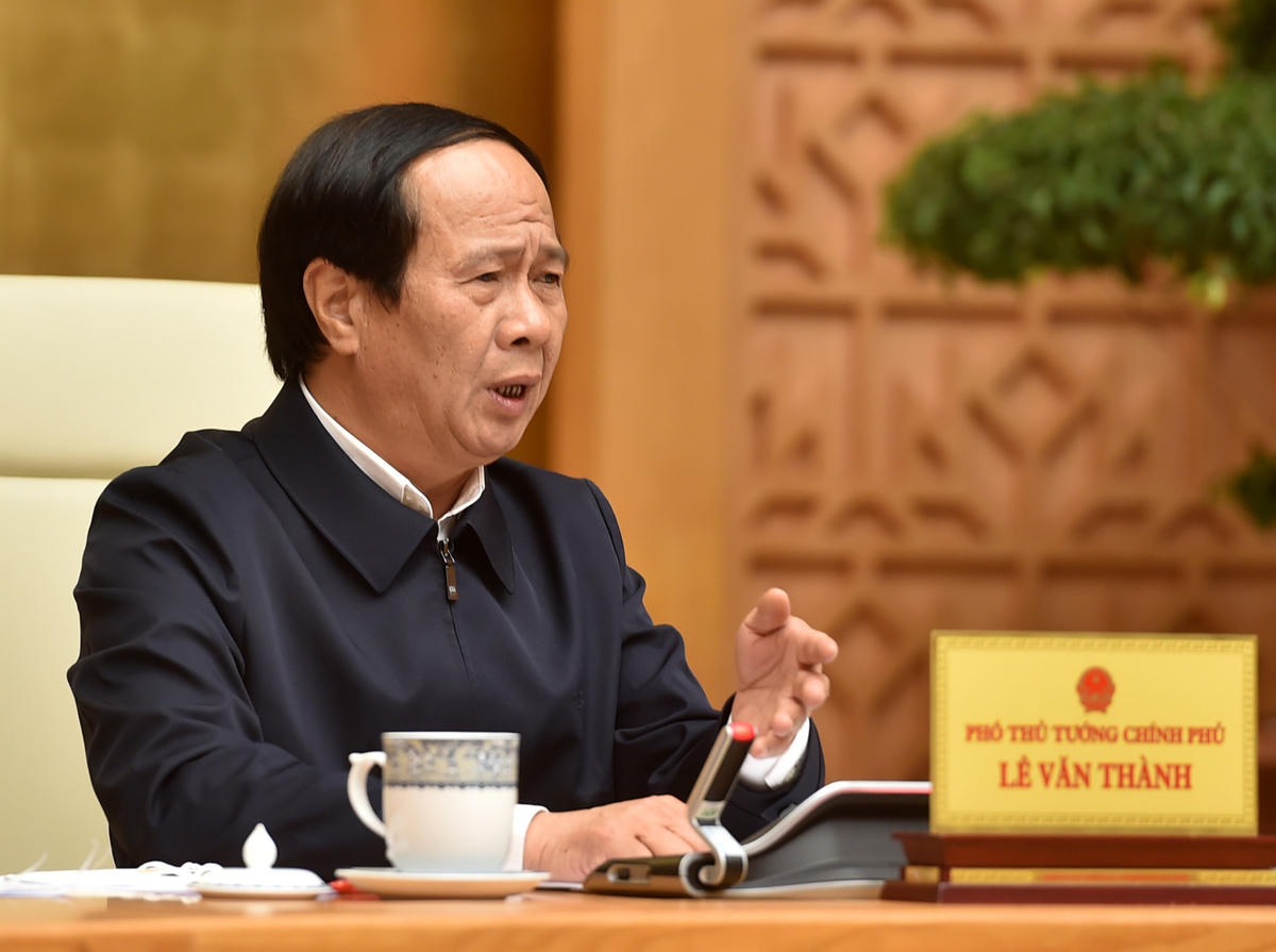 Phó Thủ tướng Lê Văn Thành chủ trì cuộc họp