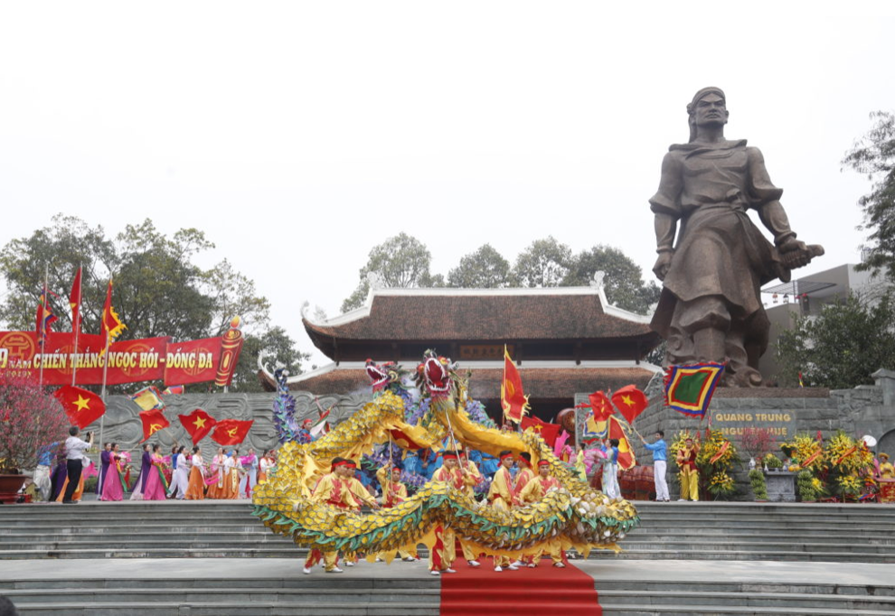 Lễ hội Kỷ niệm Chiến thắng Ngọc Hồi - Đống Đa được tổ chức hàng năm vào ngày mùng 5 Tết. Nguồn: Sở TT&TT TP Hà Nội.