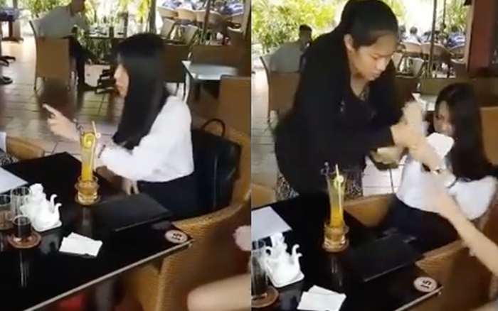 Hình ảnh cắt từ video Thùy Tiên xé giấy nợ lan truyền rộng rãi trên MXH. Ảnh: CMH. 