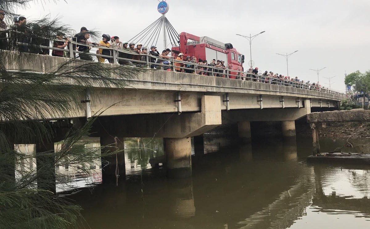 Khu vực cầu Cày - nơi nam thanh niên mất tích.