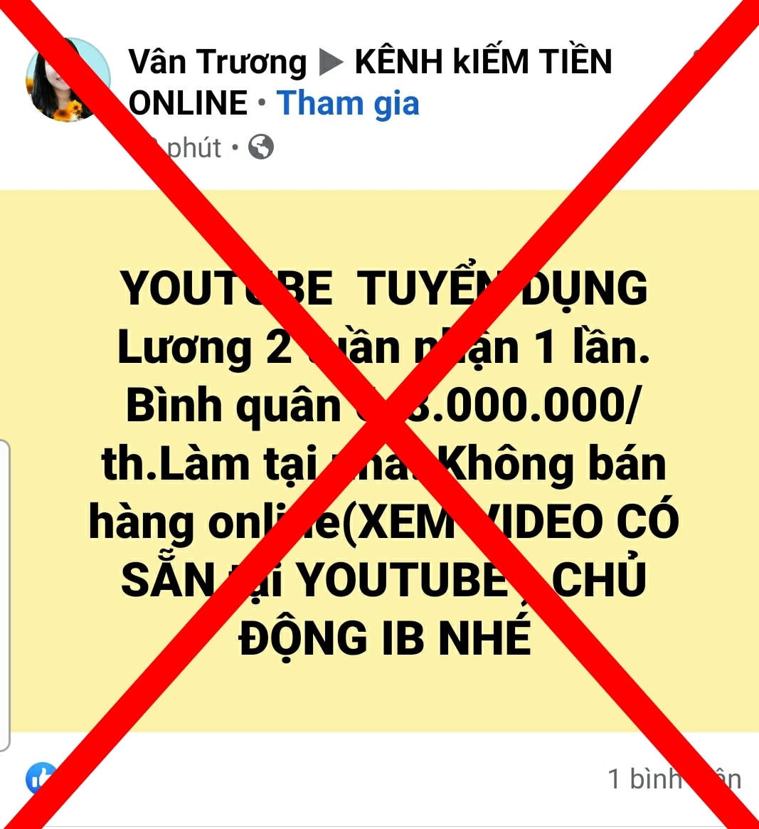 Kiếm tiền trên mạng: Coi chừng sập bẫy