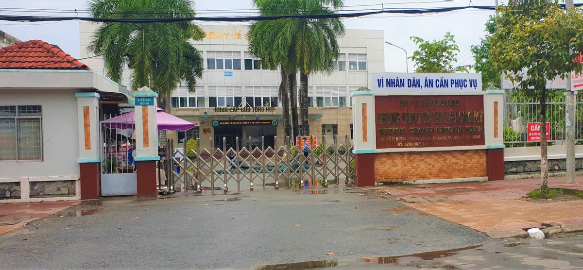 Trung tâm Y tế thị xã Long Mỹ nơi phát hiện 1 trường hợp xét nghiệm dương tính với SARS-Cov-2.