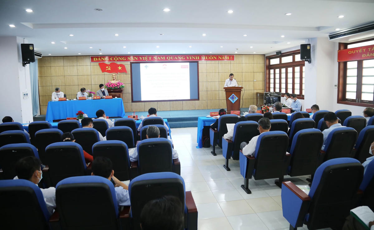 Quang cảnh hội thảo “Phát triển bền vững ĐBSCL, bình thường mới - Vai trò của Mặt trận và đội ngũ trí thức”.
