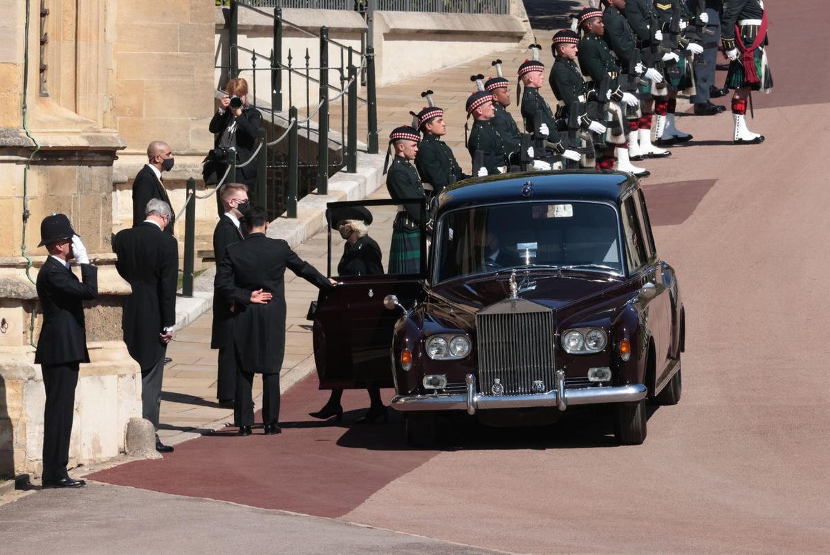 Nữ công tước xứ Cornwall Camilla, vợ của Thái tử Charles có mặt tại Nhà nguyện St George trong khuôn viên Lâu đài Windsor.