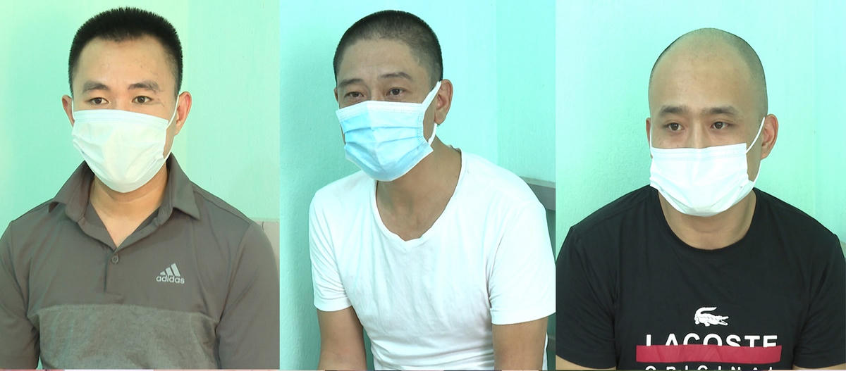 Lê Trung Đông, Nguyễn Ngọc Nhân, Nguyễn Thành Quân là 3 đối tượng trong 3 đường dây cá độ vừa bị Công an tỉnh Thanh Hóa triệt phá