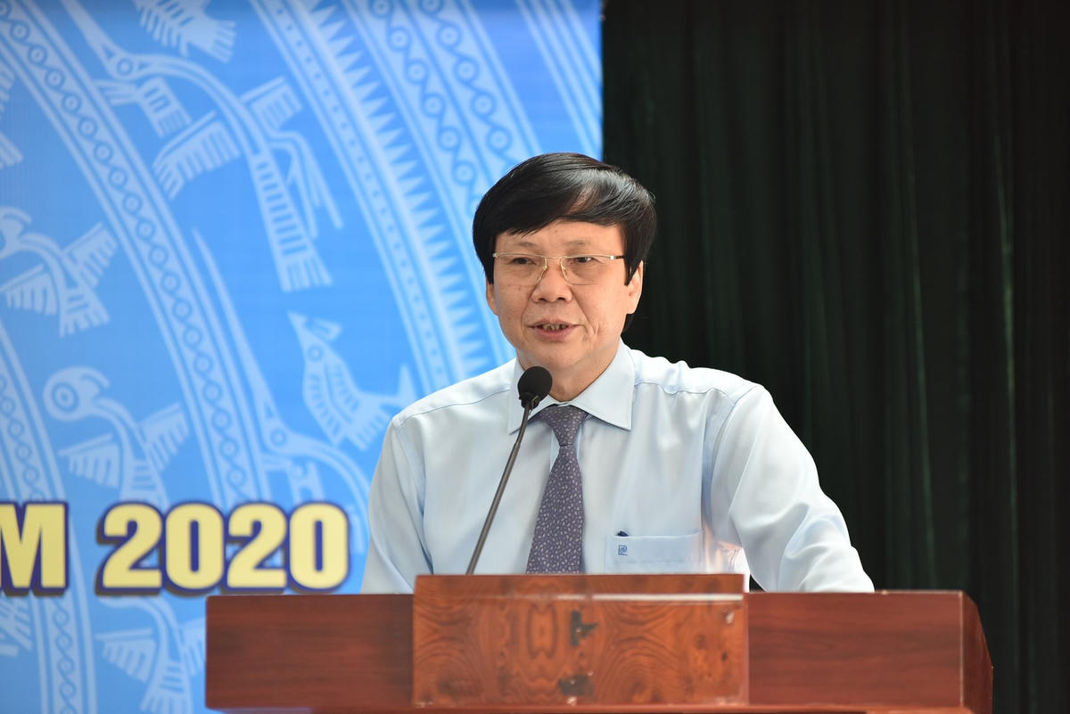 Phó Chủ tịch Thường trực Hội Nhà báo Việt Nam Hồ Quang Lợi thông tin về Giải báo chí Quốc gia lần thứ XV.