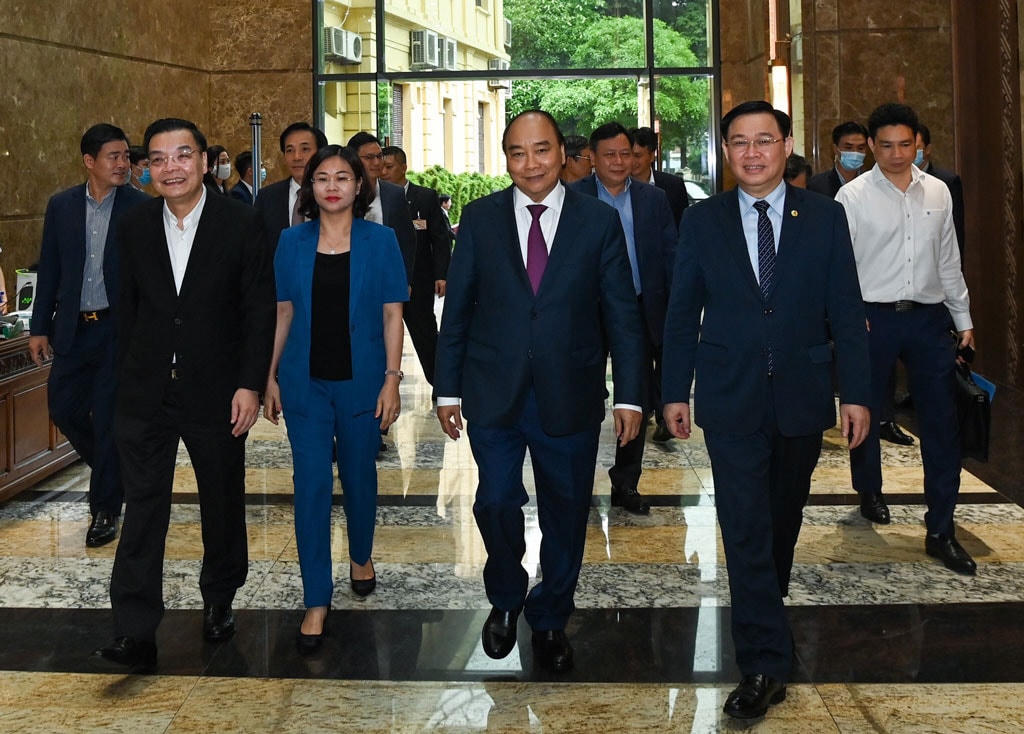Thủ tướng làm việc với TP Hà Nội.