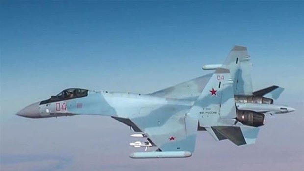 Chiếu đấu cơ Su-27 của Nga. (Nguồn: parstoday.com).