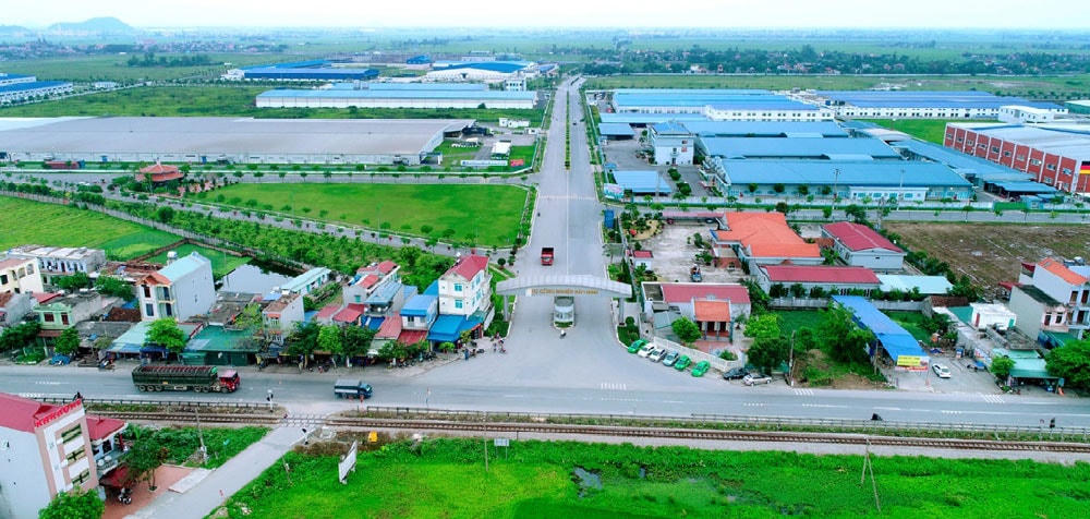 Khu Công nghiệp bảo Minh đang tiếp tục được mở rộng diện tích.