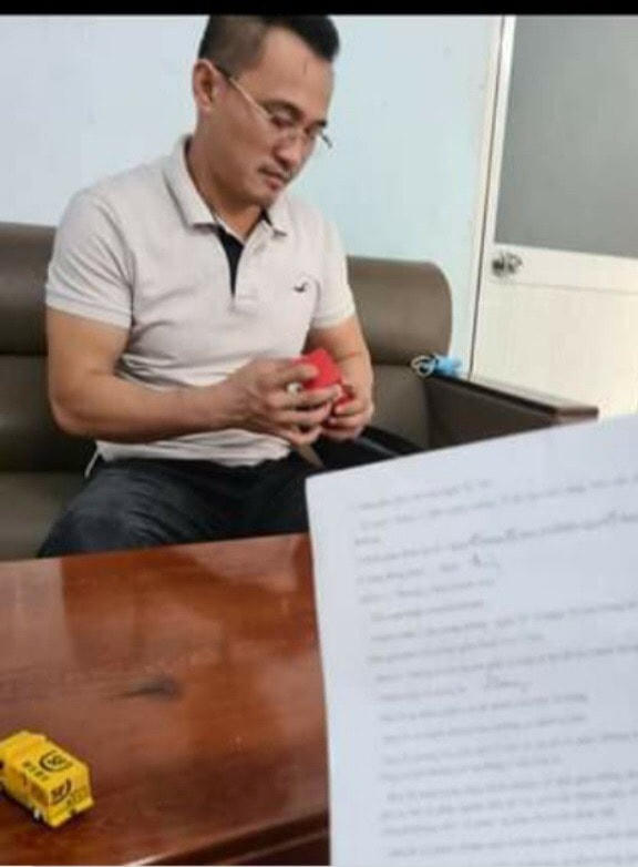 Phó giám đốc Công ty TNHH TMDV ô tô Hoàng Hải Hoàng Hướng Thiện, người được cho là đã lừa đảo chiếm đoạt hàng chục ô tô.