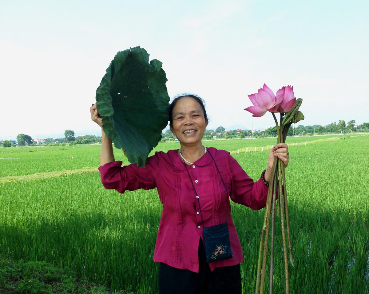 Nghệ nhân ưu tú Phan Thị Thuận.