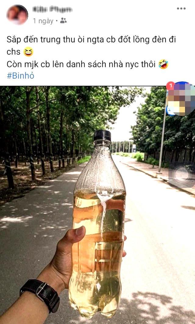 Đức đăng trên Facebook cá nhân trước khi xảy ra vụ việc.