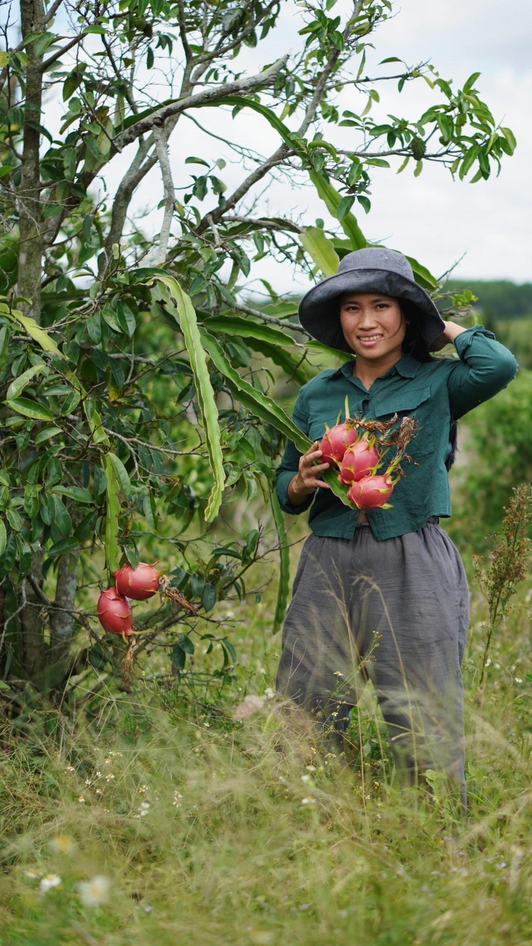 Một số loại trái cây thơm ngon nơi làng quê thường xuyên xuất hiện trong những video "triệu view". Ảnh: NVCC. 
