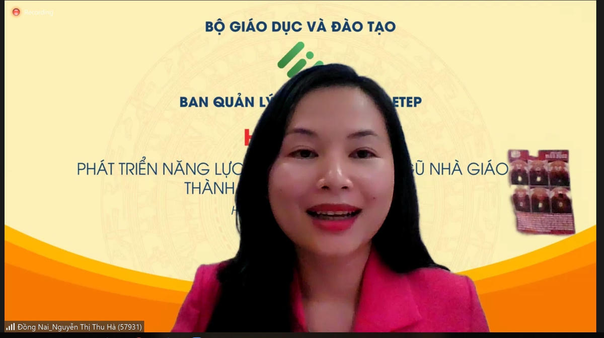 Cô Nguyễn Thị Thu Hà khẳng định thông qua bồi dưỡng thường xuyên giúp nâng cao năng lực giảng dạy, đáp ứng yêu cầu đổi mới giáo dục.