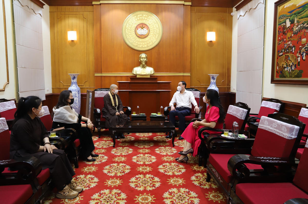 Quang cảnh buổi tiếp.