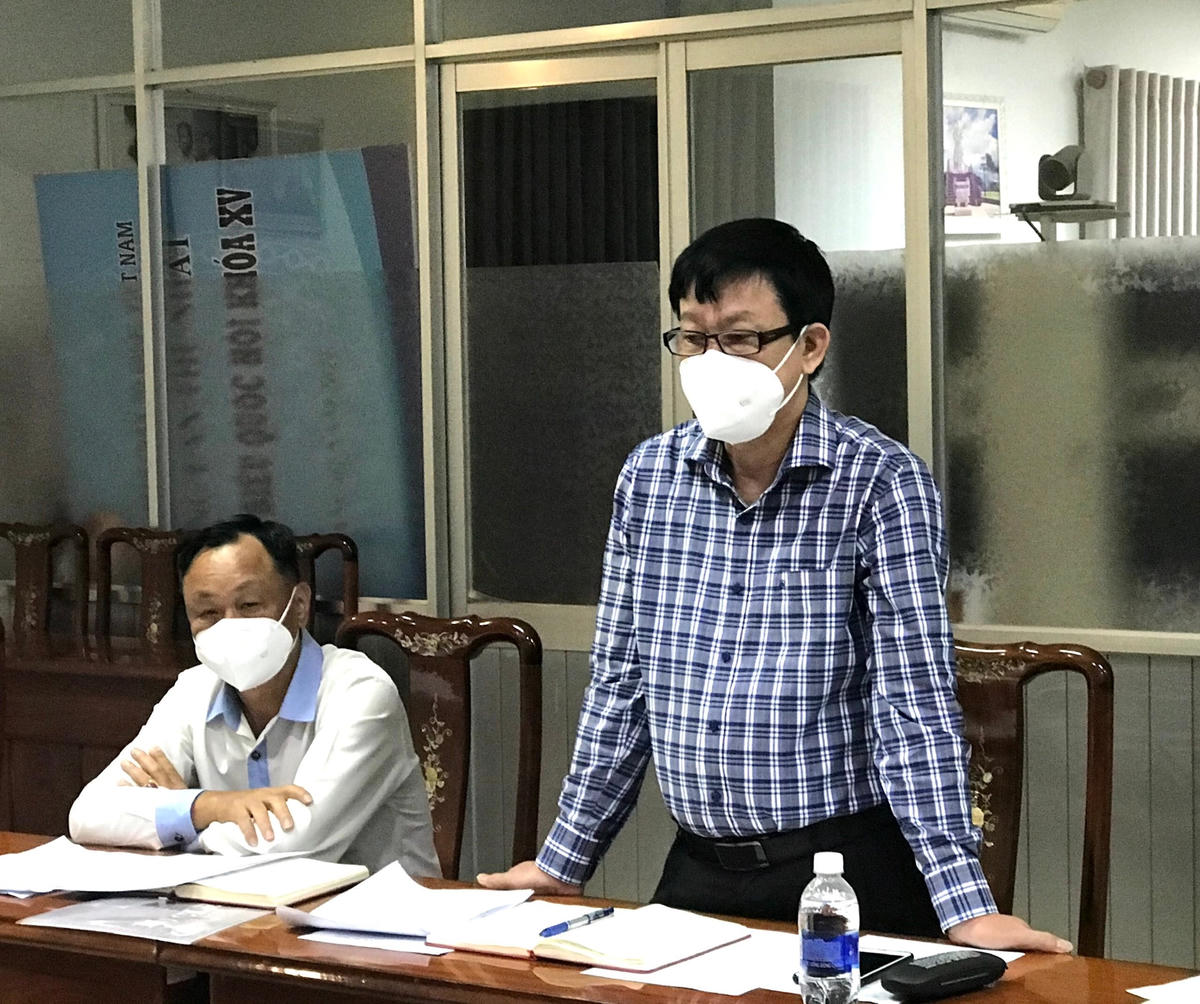 Ông Nguyễn Ánh Chức, Phó Trưởng ban Tôn giáo Chính phủ phát biểu tại buổi làm việc.