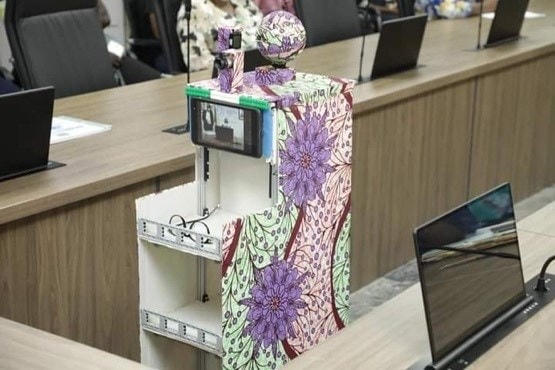 MAIROBOT có thể đo nhiệt độ, vận chuyển thuốc cho bệnh nhân. (Nguồn: news24.com).