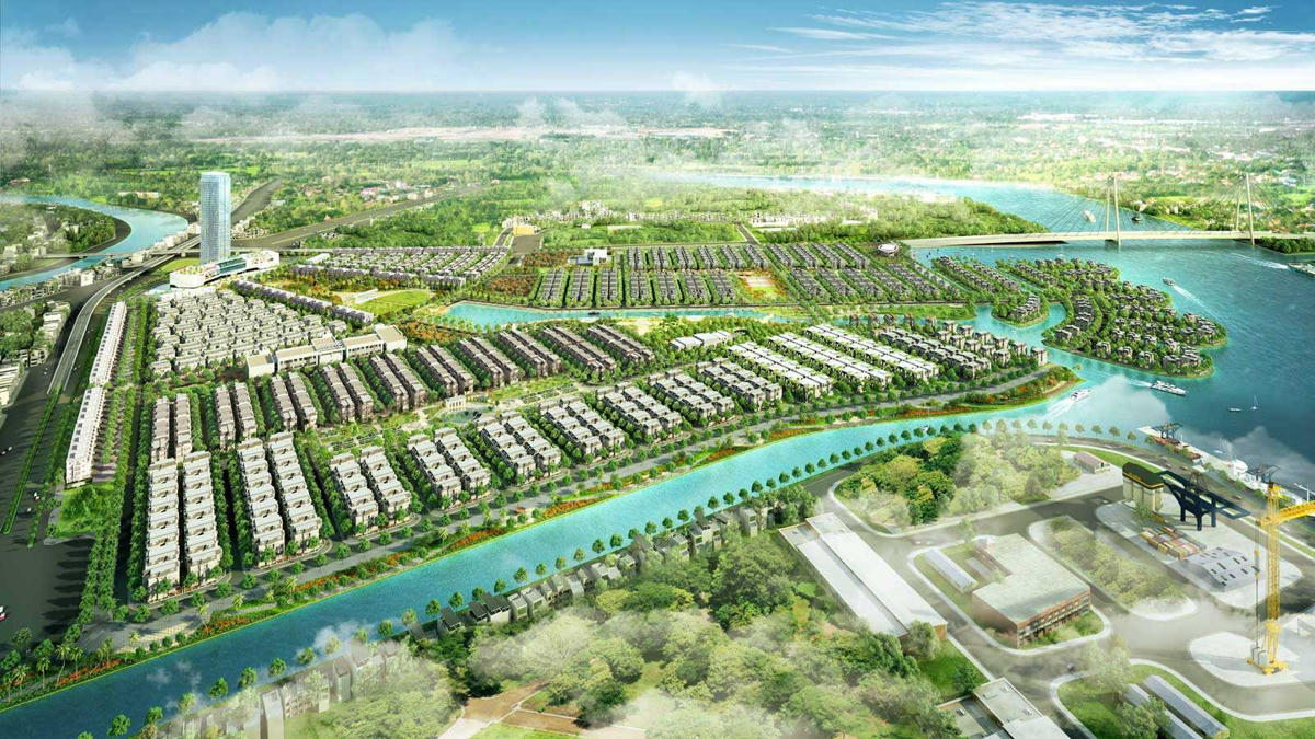 Phối cảnh Khu đô thị phức hợp Hạ Long Xanh.