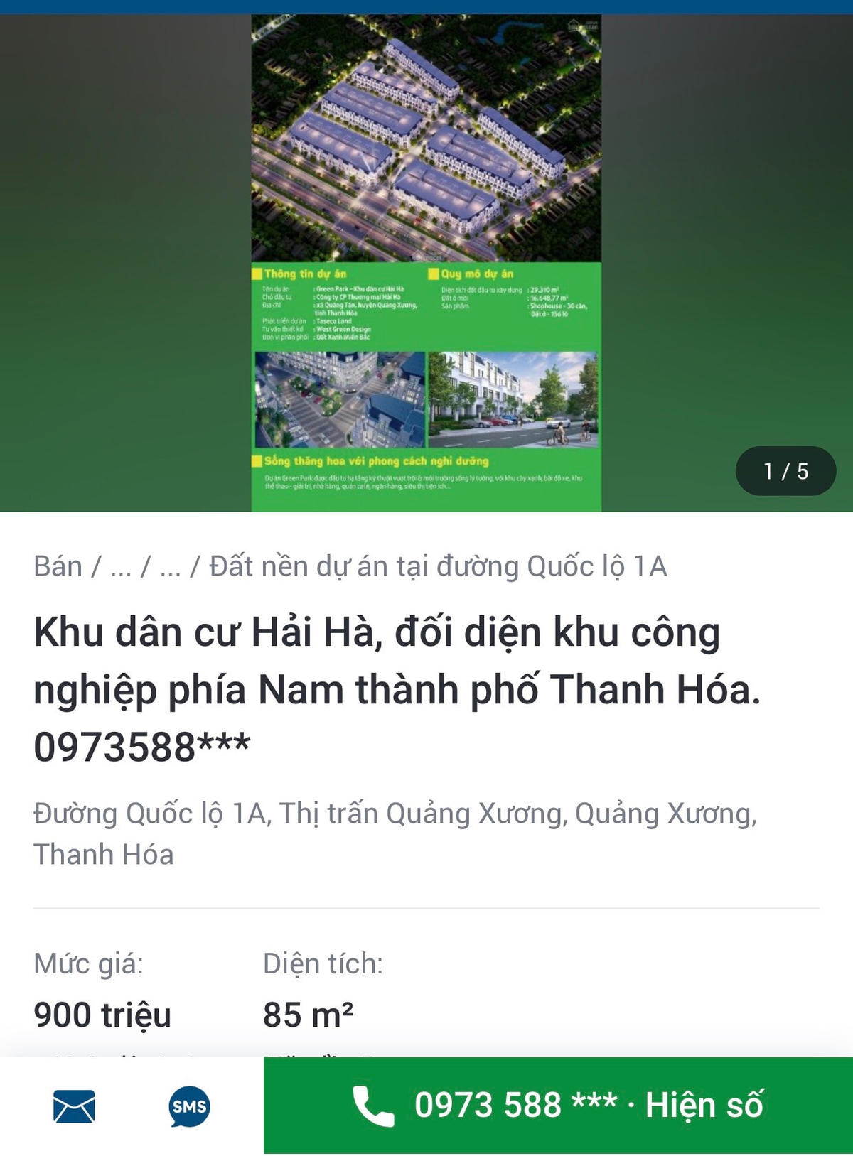 Theo giá giới thiệu trên các trang bất động sản thì Thanh Hóa đang thất thu vào ngân sách nhà nước cả trăm tỷ đồng.