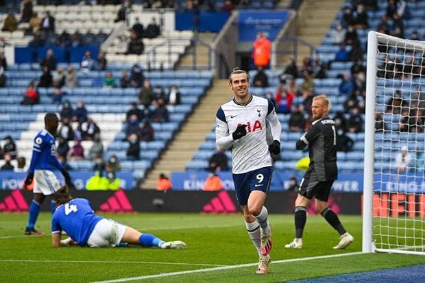 Bale lập cú đúp đánh bại Leicester ở những phút cuối. (Nguồn: Getty Images).