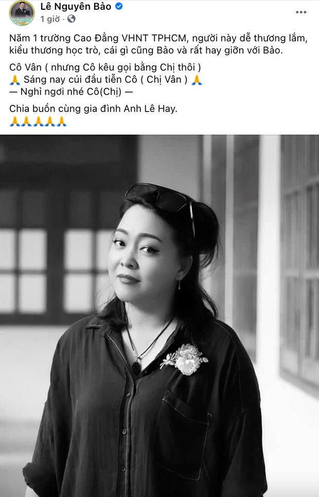 Dàn sao Việt gồm diễn viên Thanh Bình, Kha Ly, Quách Ngọc Tuyên, Hiếu Hiền, NS Bình Tinh... cũng gửi lời chia buồn đến gia quyến.