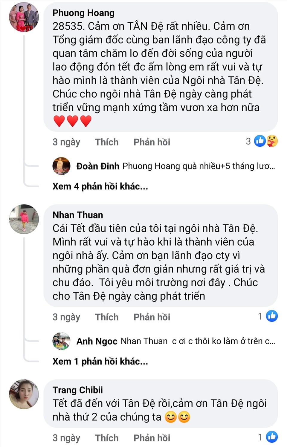 Họ chia sẻ niềm vui trên mạng xã hội.