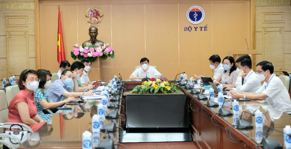 Cuộc họp trực tuyến khẩn về công tác phòng, chống dịch của Bắc Giang. Nguồn: Trần Minh.