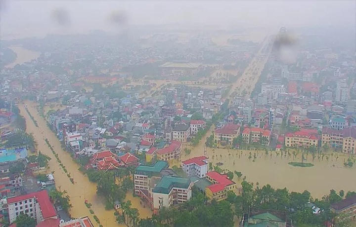 Một góc thành phố Huế trong chiều 11/10. Ảnh Hue S.