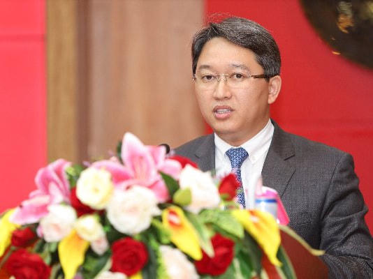 Ông Nguyễn Hải Ninh phát biểu nhận nhiệm vụ mới.