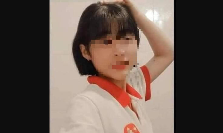 Hình ảnh em P. trước khi mất liên lạc với gia đình.