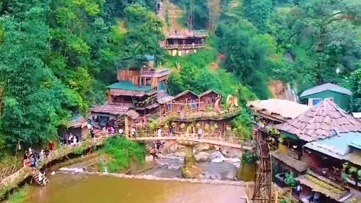 Bản Cát Cát ở Sa Pa.
