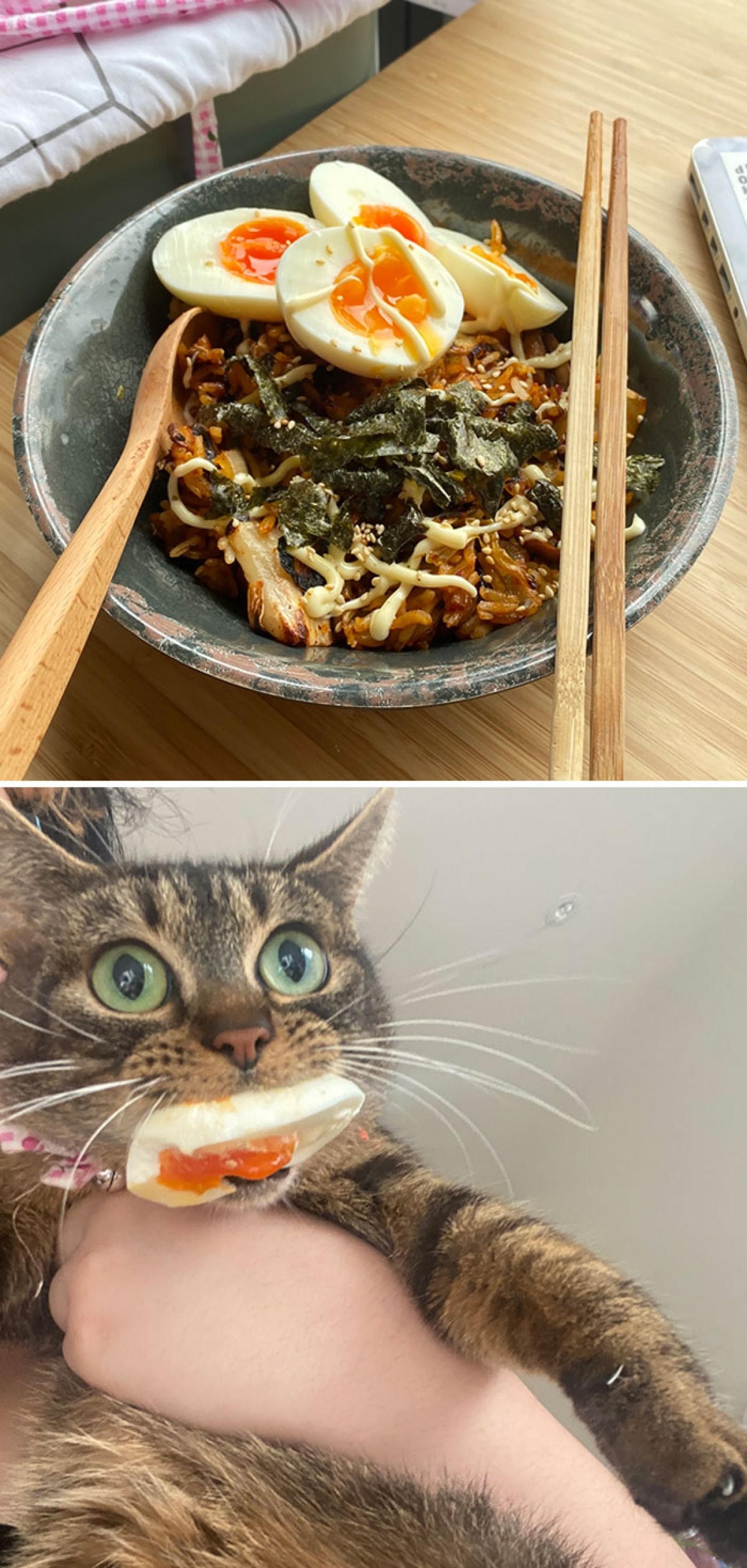 Đến tắm cũng không yên.