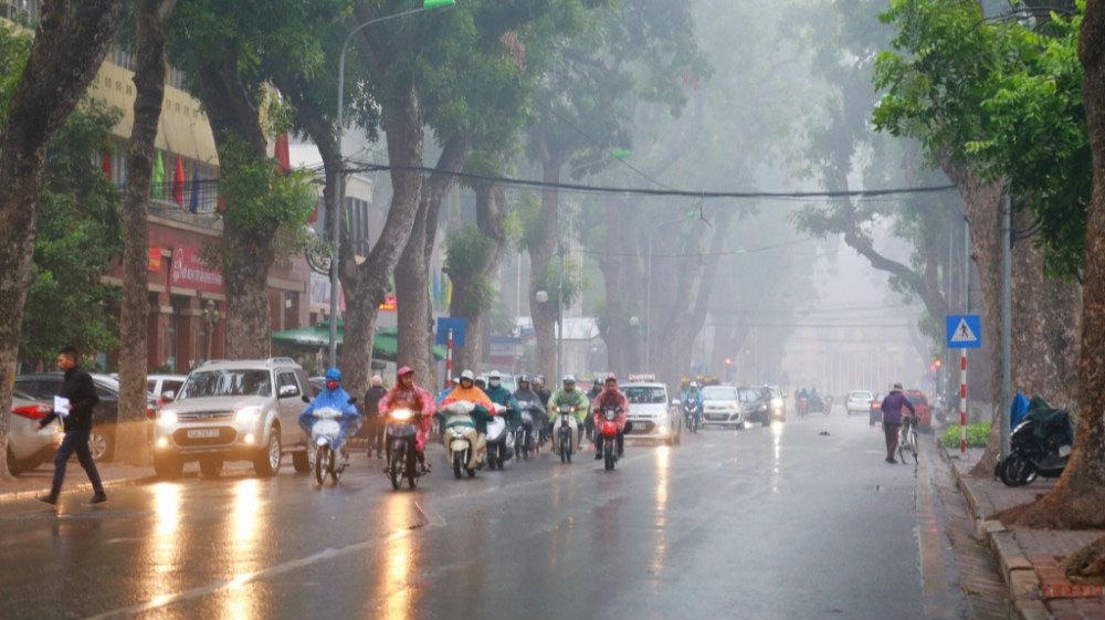 Khu vực Hà Nội có thể có mưa dông