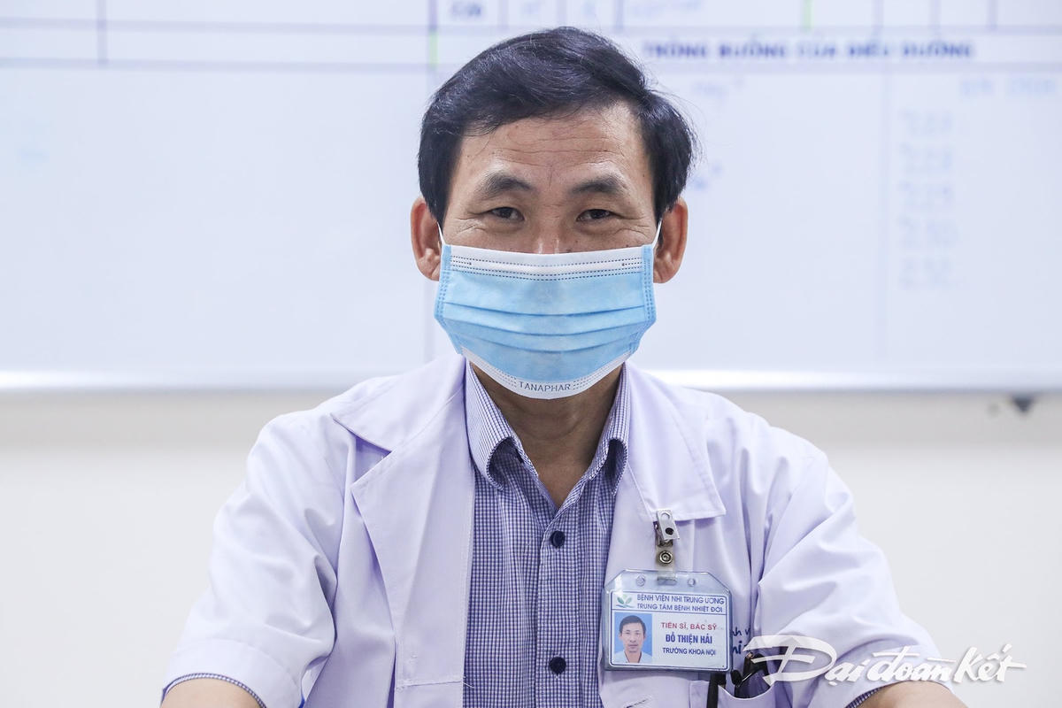 TS.BS Đỗ Thiện Hải, Trưởng khoa Nội tổng quát, Trung tâm bệnh Nhiệt đới, BV Nhi Trung ương.