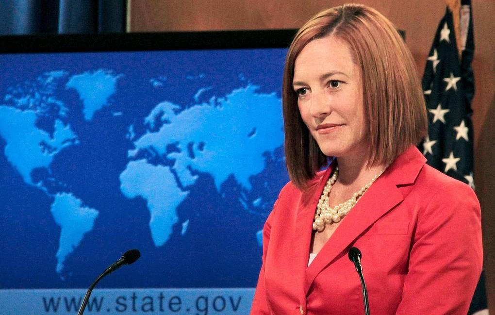 Người phát ngôn Nhà Trắng Psaki. Ảnh: Getty Images.