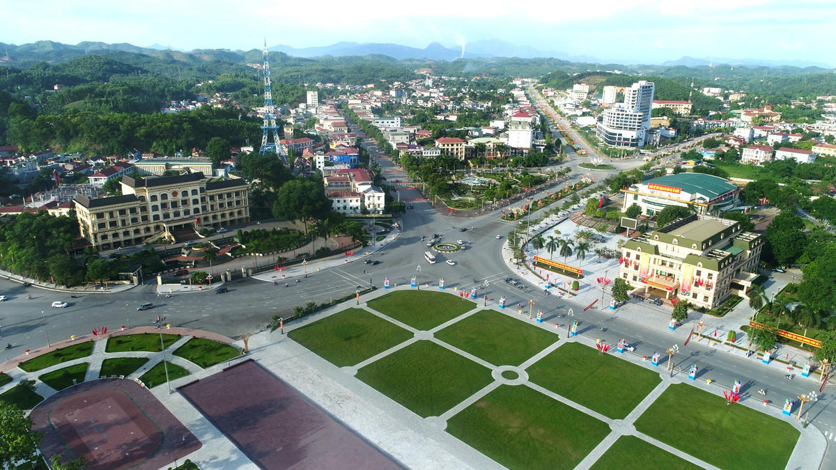 Thành phố Yên Bái hôm nay. Ảnh: Thanh Miền.