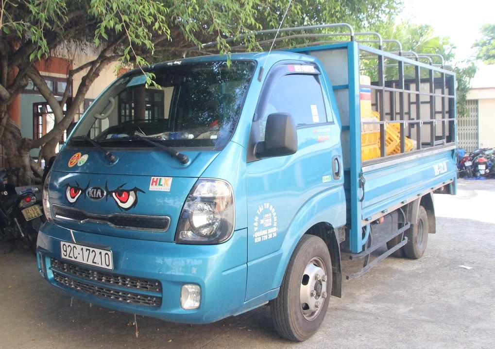 Chiếc xe tải BKS: 92C-172.10 gây tai nạn.