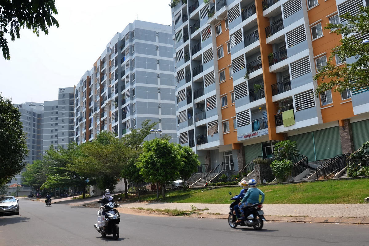 Nguồn cung khan hiếm nên các dự án căn hộ giá trung bình luôn có tỉ lệ lấp đầy cao mỗi khi mở bán Ảnh: Tấn Thạnh.