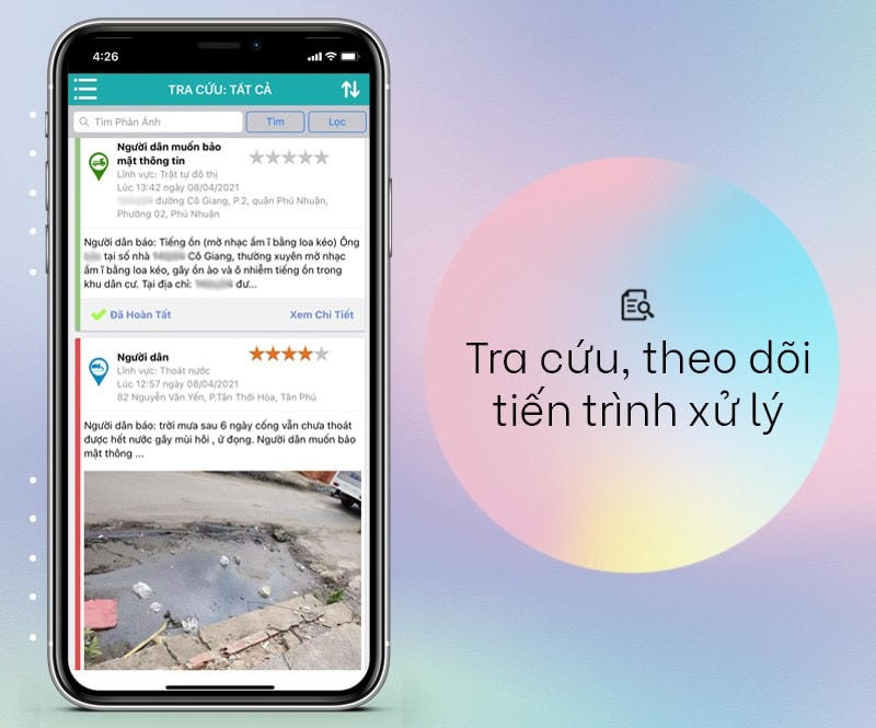 Tổng đài 1022 cho phép giám sát tiến trình xử lý phản ánh, kiến nghị của cử tri. 