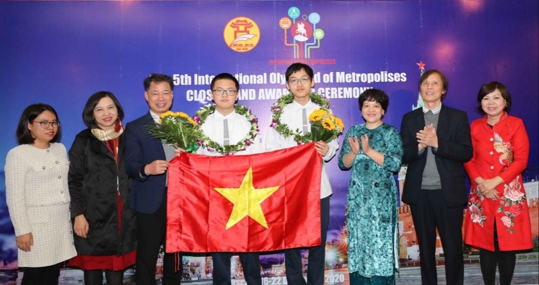 Học sinh Hà Nội giành 5 Huy chương Vàng, 1 Huy chương Bạc và 2 Huy chương Đồng tại kỳ thi IOM 2020.