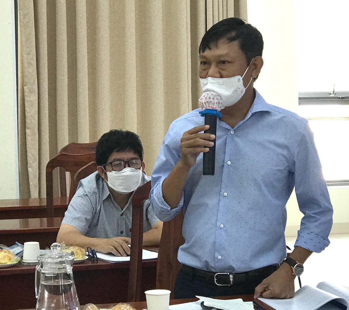 Ông Phan Văn Tuấn, Trưởng phòng Khu vực 1, Sở Quy hoạch - Kiến trúc TP HCM trình bày về dự thảo Quy chế quản lý kiến trúc TP HCM.