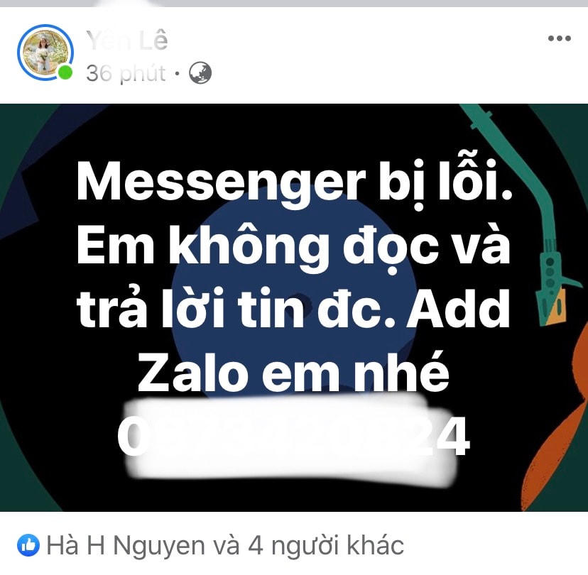 Một người dùng Facebook chia sẻ việc ứng dụng bị lỗi. (Nguồn: Facebook)