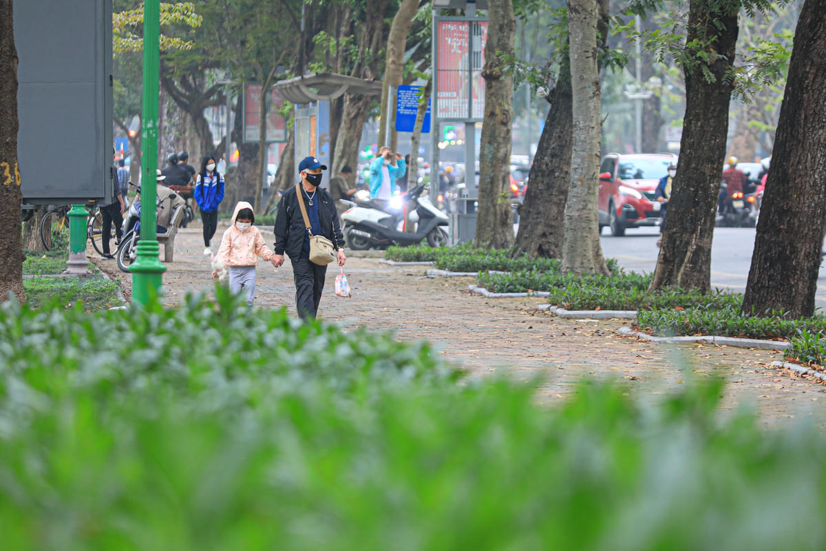 Nếu UBND TP Hà Nội chấp thuận Đề án thí điểm tổ chức không gian phố đi bộ - văn hoá khu vực phố Trần Nhân Tông và phụ cận, vườn hoa đường dạo quanh hồ Thiền Quang thuộc địa phận quận Hai Bà Trưng sẽ là phố đi bộ thứ 6 của Hà Nội.