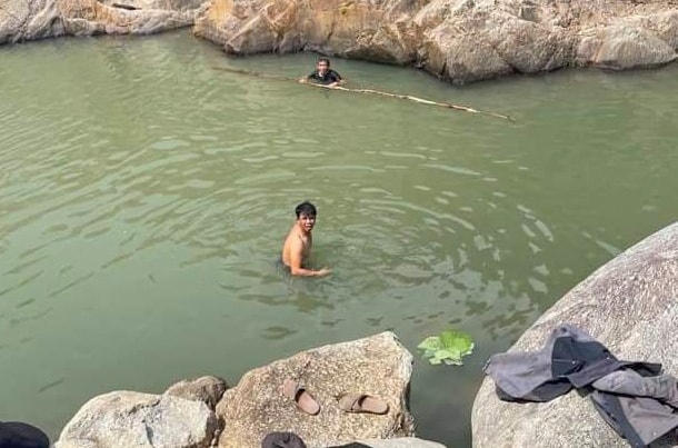 Nơi Ph. và T. gặp nạn chết đuối.