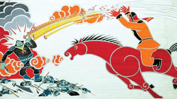 Cảnh trong phim Chuyện ông Gióng.