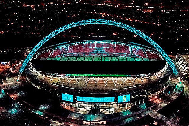 Sân vận động Wembley sẽ đón khỏang 60.000 CĐV chứng kiến các trận bán kết và chung kết EURO 2020.
