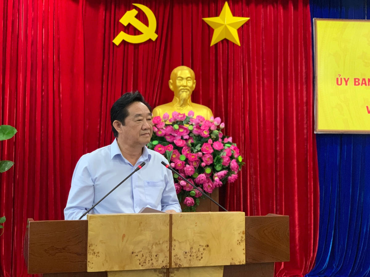 Ông Nguyễn Hoàng Thao, Phó Bí thư Thường trực Tỉnh ủy Bình Dương phát biểu tại hội nghị.
