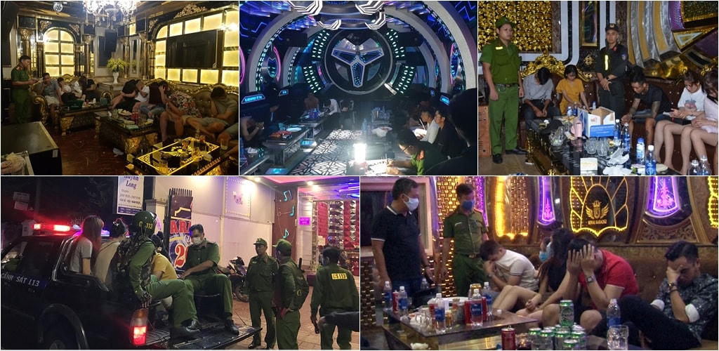 Lực lượng Công an đã phát hiện, bắt giữ nhiều nhóm đối tượng liên quan đến sử dụng trái phép chất ma túy tại các phòng hát karaoke.